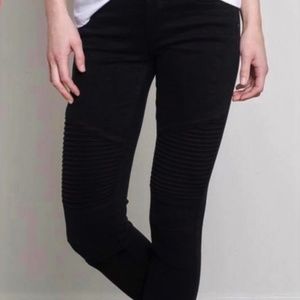 American Eagle Outfitters Black Moto Jeggings